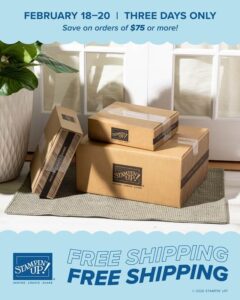 Stampin' Up! FREE Shipping
